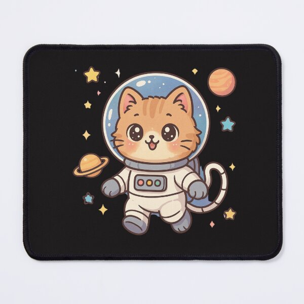 Item preview, Space Cat Adventures – Cute Kawaii Astronaut Cat designed and sold by ColorSplash123.