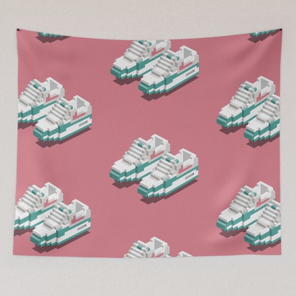 Item preview, SNEAKER ART - AIR MAX WATERMELON PIXEL BLOCK PINK designed and sold by Krøpe.