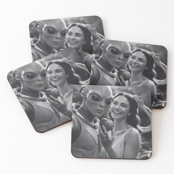 Item preview, Alien Selfie with Eve and the Apple designed and sold by StaggDevon.