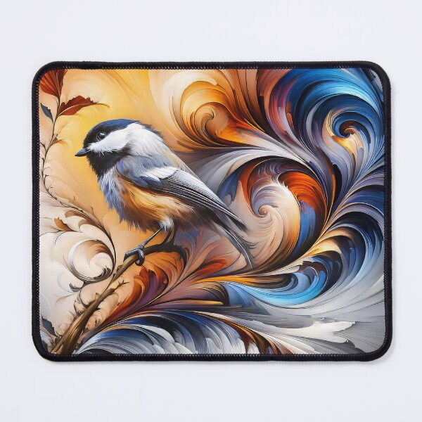 Item preview, Artistic Chickadee Bird Drawing designed and sold by CattyCornerPOD.