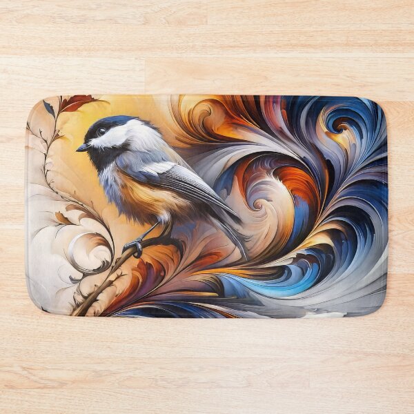 Item preview, Artistic Chickadee Bird Drawing designed and sold by CattyCornerPOD.