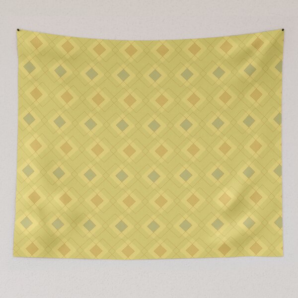 Item preview, Japanese Kanoko and Hishi Pattern (yellow) designed and sold by ideakokodesign.