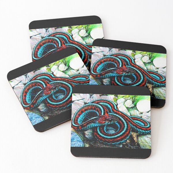 Item preview, Thamnophis sirtalis tetrataenia San Francisco garter snake#7 designed and sold by Helios Be. Lavsh.