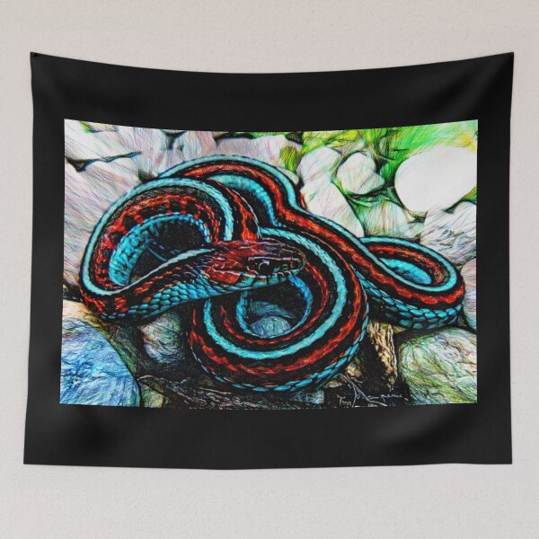Item preview, Thamnophis sirtalis tetrataenia San Francisco garter snake#7 designed and sold by Helios Be. Lavsh.