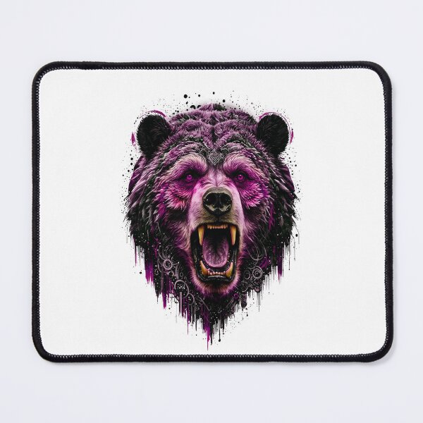 Item preview, Bear Abstract Art - PINK designed and sold by StefAnimal.