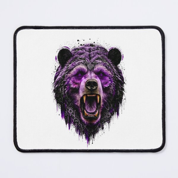 Item preview, Bear Abstract Art - PURPLE designed and sold by StefAnimal.