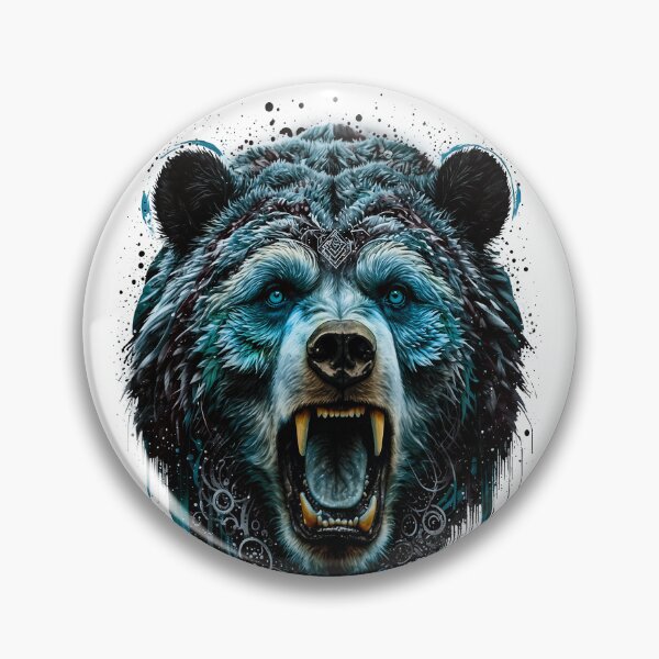 Item preview, Bear Abstract Art - BLUE designed and sold by StefAnimal.