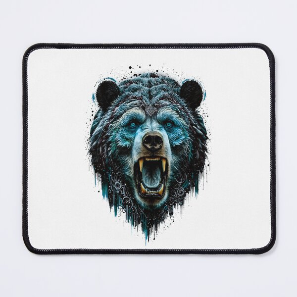 Item preview, Bear Abstract Art - BLUE designed and sold by StefAnimal.