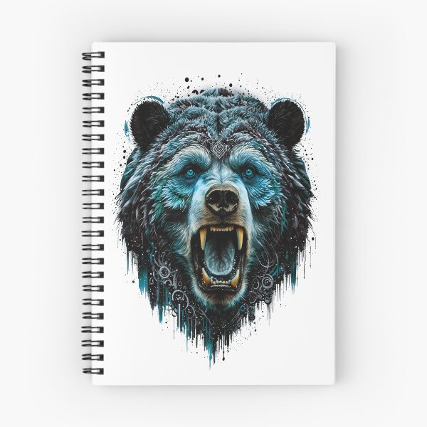 Item preview, Bear Abstract Art - BLUE designed and sold by StefAnimal.