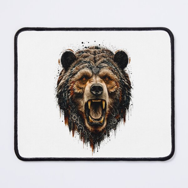 Item preview, Bear Abstract Art - ORANGE designed and sold by StefAnimal.