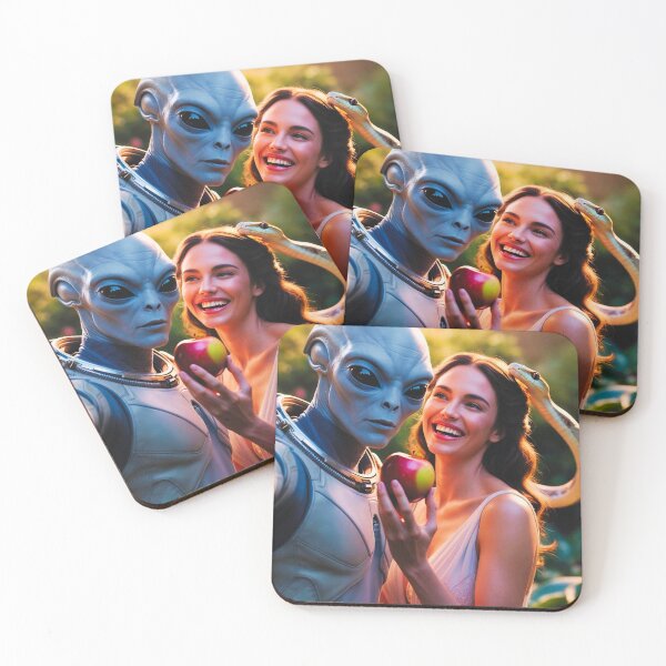 Item preview, Alien Selfie with Eve and the Apple designed and sold by StaggDevon.