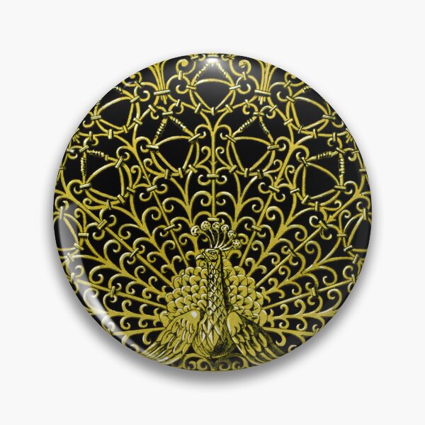 Item preview, Art Nouveau Gold Peacock designed and sold by Pixelchicken.