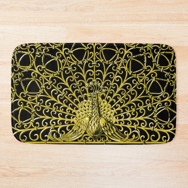 Item preview, Art Nouveau Gold Peacock designed and sold by Pixelchicken.