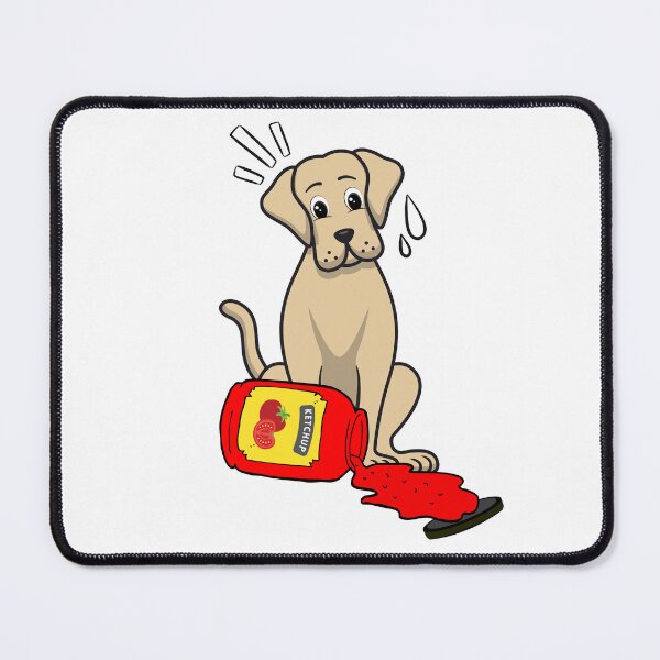 Item preview, Cute Big Dog Spilled Tomato Ketchup designed and sold by Pet Station.