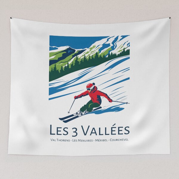 Item preview, Les 3 Vallées - France  designed and sold by GoodOldVintage.
