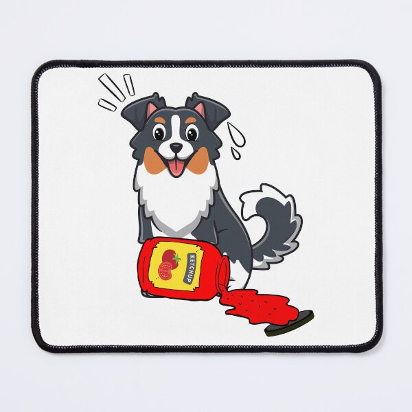 Item preview, Cute Collie Dog Spilled Tomato Ketchup designed and sold by Pet Station.