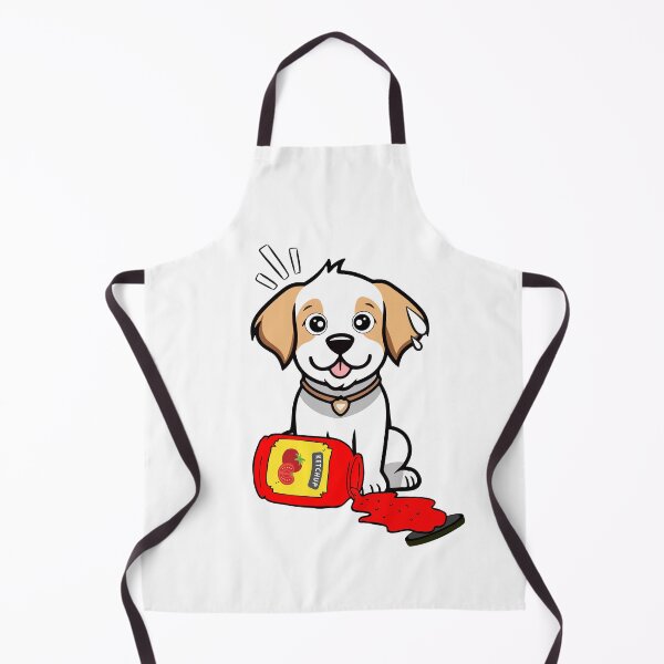 Item preview, Funny Happy Dog Spilled Tomato Ketchup designed and sold by Pet Station.