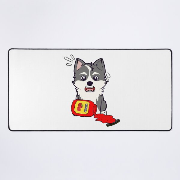 Item preview, Cute Husky Dog Spilled Tomato Ketchup designed and sold by Pet Station.