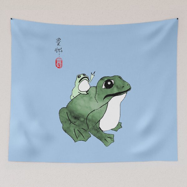 Item preview, Big and Little Japanese Frogs designed and sold by Pixelchicken.