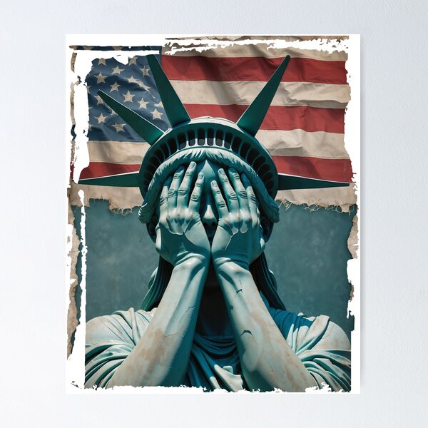Item preview, Statue of Liberty Weeping designed and sold by ArtisticPen-art.
