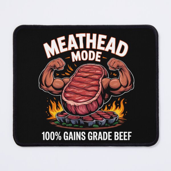 Item preview, meathead mode gym motivation designed and sold by VividDripCo.