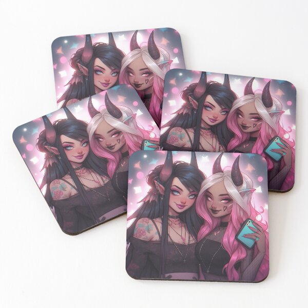 Item preview, Kawaii Fantasy Demon Anime Girls designed and sold by bubblegoth.