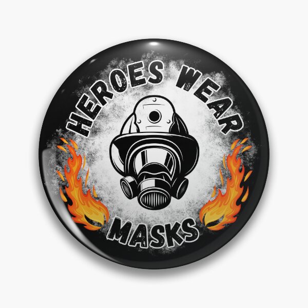 Item preview, heroes wear masks firefighter designed and sold by NatGrafika.