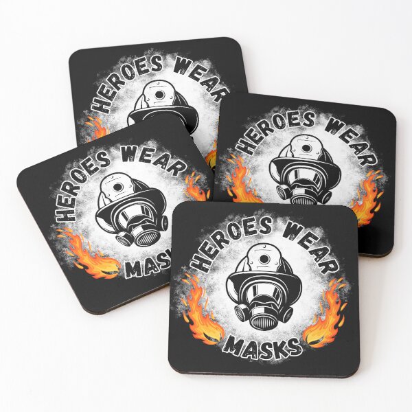 Item preview, heroes wear masks firefighter designed and sold by NatGrafika.