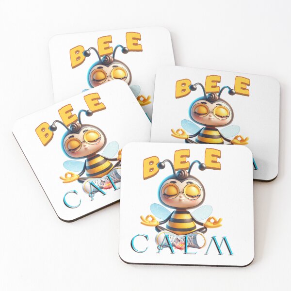 Item preview, Bee Calm – Cute Meditating Bee Design | Mindfulness & Relaxation Art designed and sold by MTeesGA.
