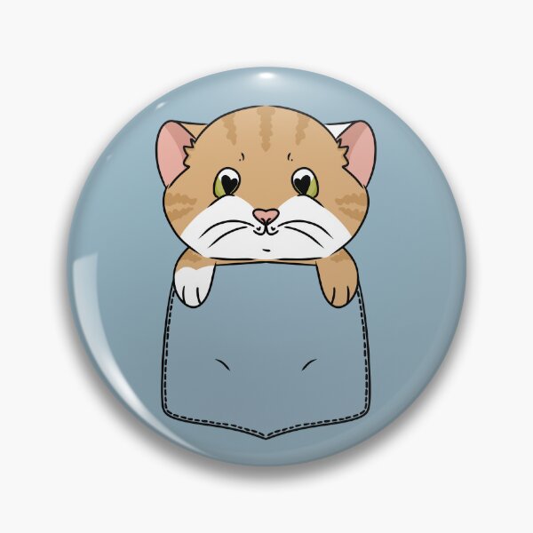 Item preview, Ginger and White Cat in Pocket designed and sold by HugSomeNettles.