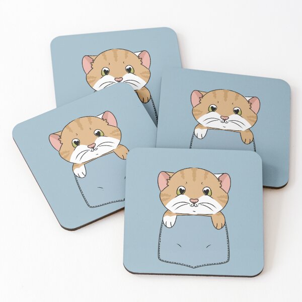 Item preview, Ginger and White Cat in Pocket designed and sold by HugSomeNettles.