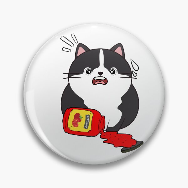 Item preview, Funny Fat Cat Spilled Tomato Ketchup designed and sold by Pet Station.