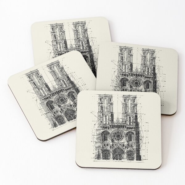 Item preview, Architectural Golden Mean Laon Cathedral France designed and sold by Pixelchicken.
