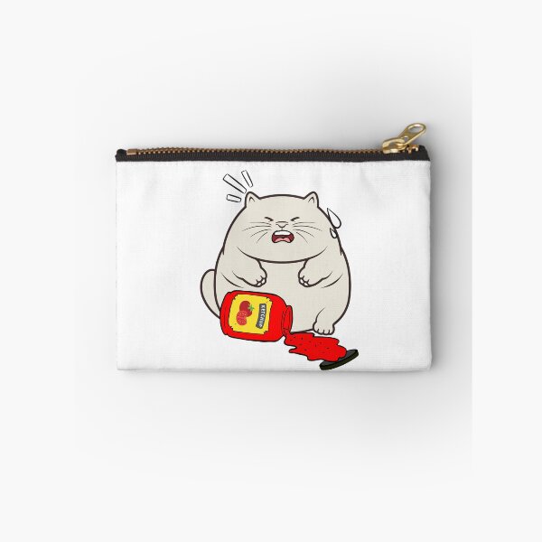 Item preview, Funny Fat Cat Spilled Tomato Ketchup designed and sold by Pet Station.