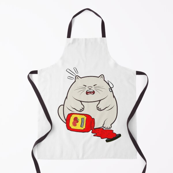 Item preview, Funny Fat Cat Spilled Tomato Ketchup designed and sold by Pet Station.