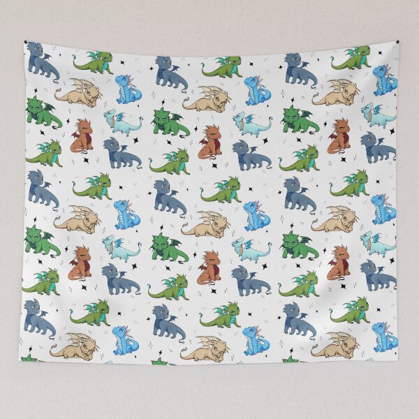 Item preview, Dragon Chibis Pattern - Dragon Characters from Blue Ridge Magic by MA Innes designed and sold by CutiesNKink.