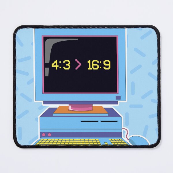 Item preview, 4:3 Beats 16:9 | Retro Tech Nostalgia Classic T-Shirt designed and sold by pixelnprint111.
