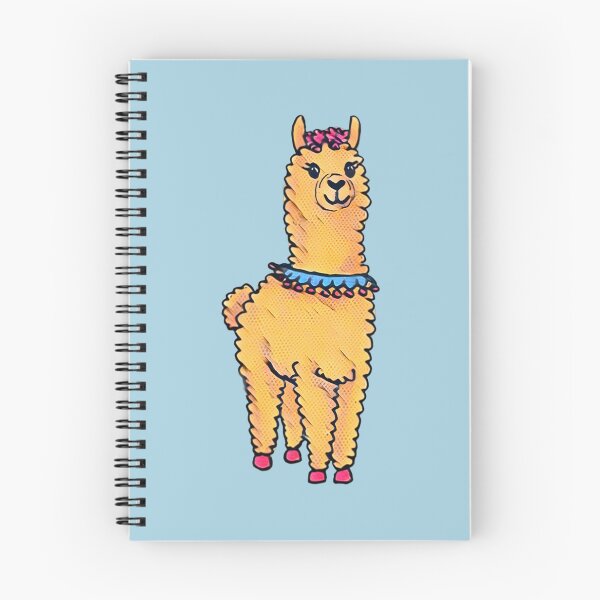 Item preview, Happy Llama – Comic Style with Pop Art Vibes (Blue) designed and sold by Vision Illustrated.