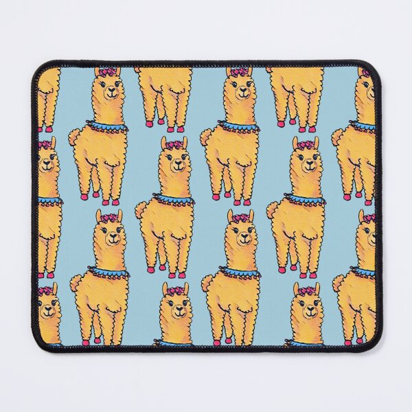 Item preview, Happy Llama – Comic Style with Pop Art Vibes (Blue) designed and sold by Vision Illustrated.