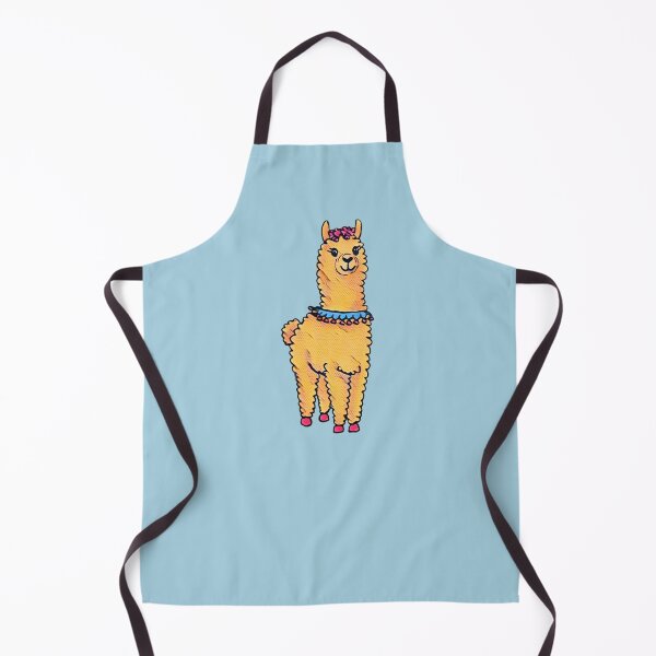 Item preview, Happy Llama – Comic Style with Pop Art Vibes (Blue) designed and sold by Vision Illustrated.