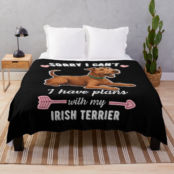 Item preview, Sorry I Can't, I Have Plans With My Irish Terrier – Brave and Fiery Dog Design designed and sold by GoodyPaws.