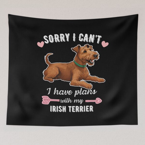 Item preview, Sorry I Can't, I Have Plans With My Irish Terrier – Brave and Fiery Dog Design designed and sold by GoodyPaws.