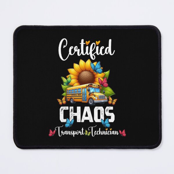 Item preview, Certified Chaos Transport Technician Funny Sunflower Butterfly Design designed and sold by Creat-Des.