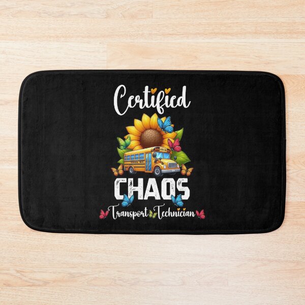 Item preview, Certified Chaos Transport Technician Funny Sunflower Butterfly Design designed and sold by Creat-Des.