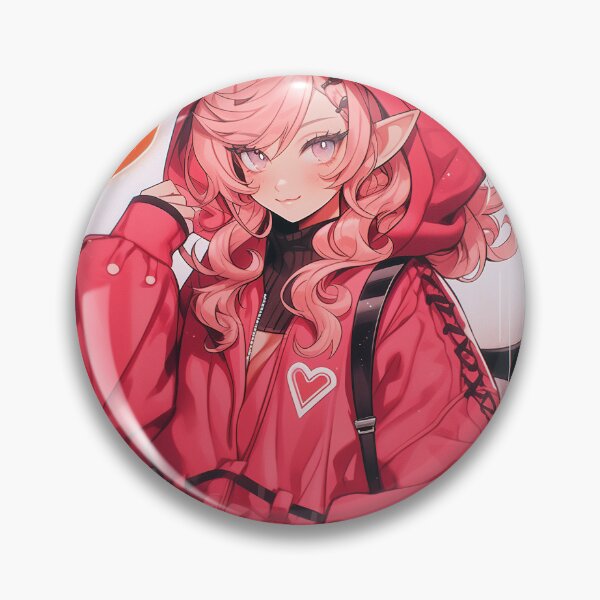 Item preview, Cute Pink Demon Anime Girl designed and sold by bubblegoth.