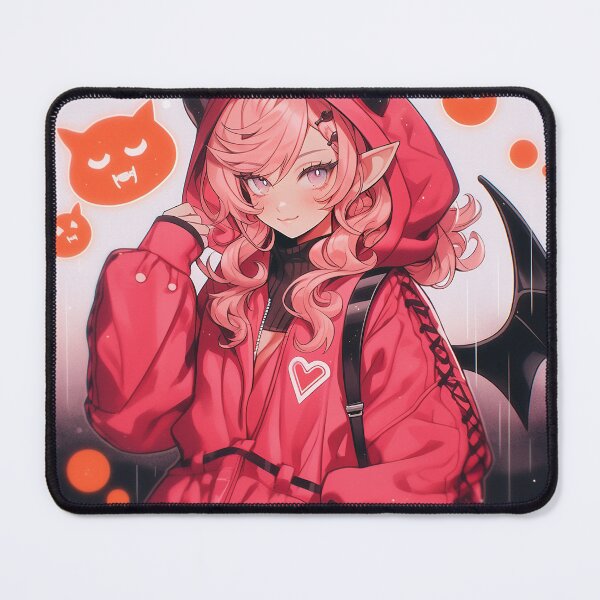 Item preview, Cute Pink Demon Anime Girl designed and sold by bubblegoth.