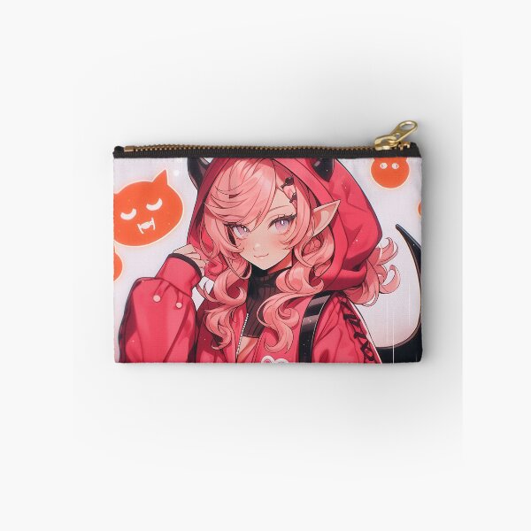 Item preview, Cute Pink Demon Anime Girl designed and sold by bubblegoth.
