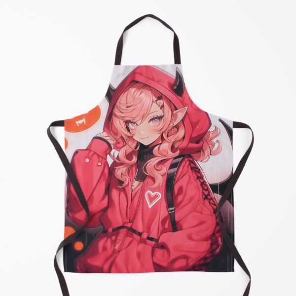 Item preview, Cute Pink Demon Anime Girl designed and sold by bubblegoth.