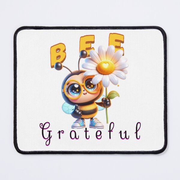 Item preview, Bee Grateful – Cute Inspirational Bee Art | Gratitude & Positivity Design designed and sold by MTeesGA.