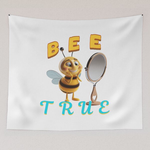 Item preview, Bee True – Stay Authentic Bee Design | Inspirational Positive Art designed and sold by MTeesGA.